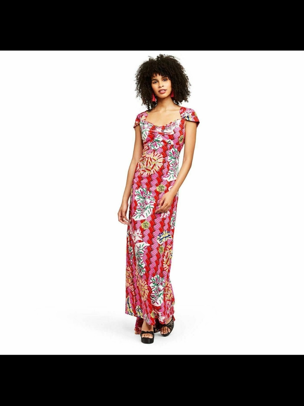 Zac Posen for Target Safety Pin Print Maxi Dress NWT Size 14 Open Back